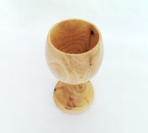 olive wood kidush cup - Yardenit