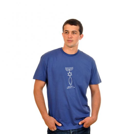 Grafted in blue T-Shirt
