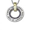 Guardian Angels Silver and Gold Necklace