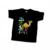 The Traveling Camel, Post Sign T-Shirt for Kids, Black