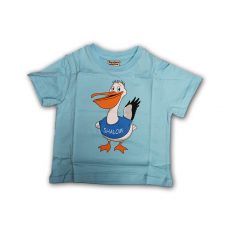 Shalom Pelican T-shirt for Kids, Light Blue