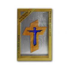 Olive Wood Cross with Jesus Image