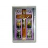 Olive Wood Crucifix Cross with Four Holy Elements