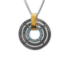 Silver and Gold Necklace with Blessings