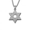 Sterling Silver Star of David with Zircons
