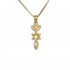 Grafted In Messianic Pendant Brass Gold Plated