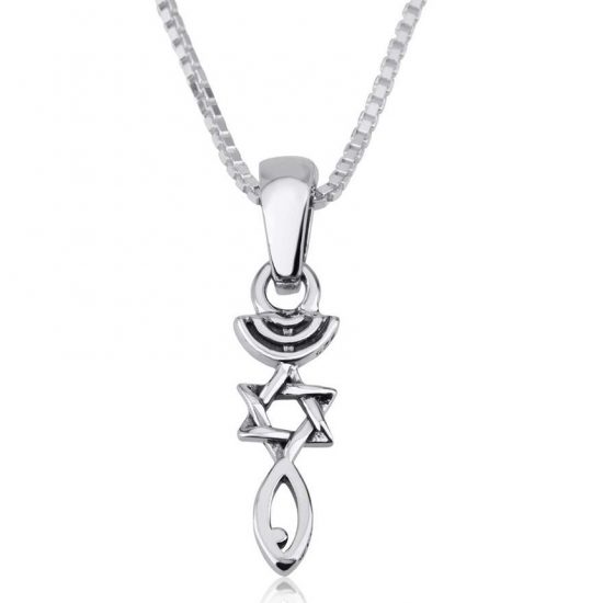 Messianic Pendant in 925 Sterling silver